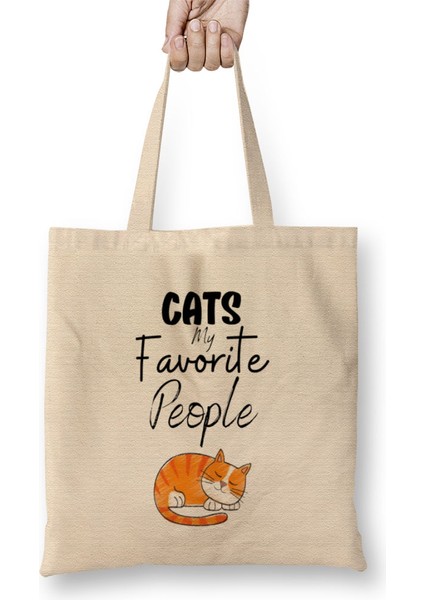 Cat Lover Gifts For Women Men Bez Çanta Uzun Saplı