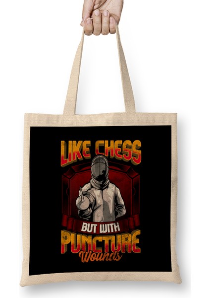 Funny Fencing Like Chess But With Puncture Wounds Bez Çanta Uzun Saplı