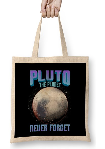 Planetary Science Pluto The Planet Never Forget Bez Çanta Uzun Saplı