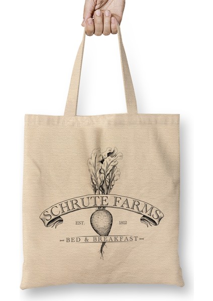 The Office Schrute Farms Bed Breakfast Bez Çanta Uzun Saplı