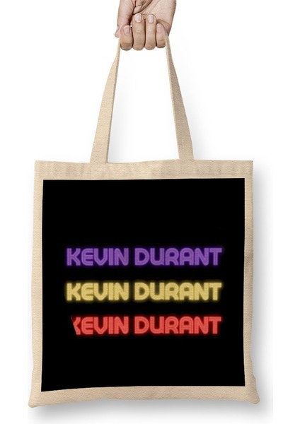 Kevin Durant - Basketball Gifts Vintage Retro Rainbow Quotes For Boys And Dad Bez Çanta Uzun Saplı