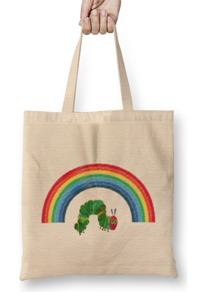 The Very Hungry Caterpillar Bez Çanta Uzun Saplı