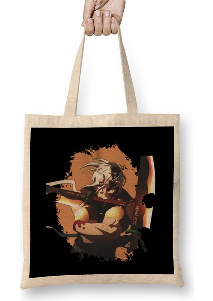 Tengen Uzui Hashira Demon Slayer Bez Çanta Uzun Saplı