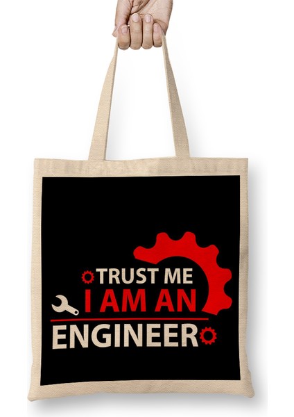 Trust Me I Am An Engineer Bez Çanta Uzun Saplı