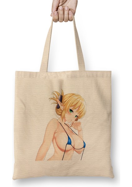 Ecchi Anime Highschool Rossweisse Bez Çanta Uzun Saplı