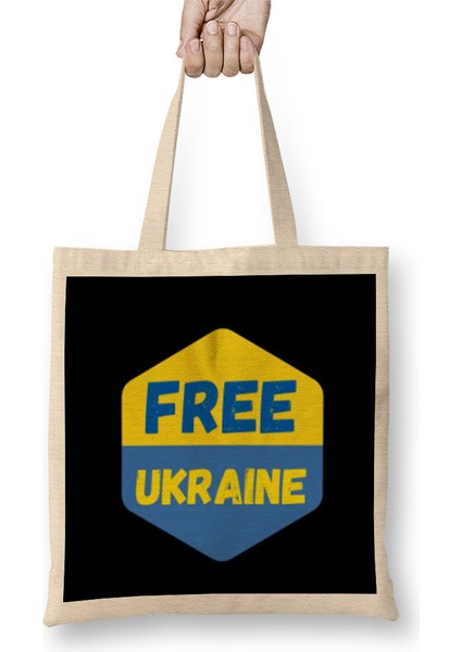 Ukraine 2022 Free Ukraine Bez Çanta Uzun Saplı