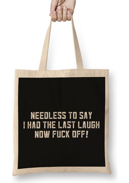Alan Partridge Needless To Say I Had The Last Laugh Bez Çanta Uzun Saplı
