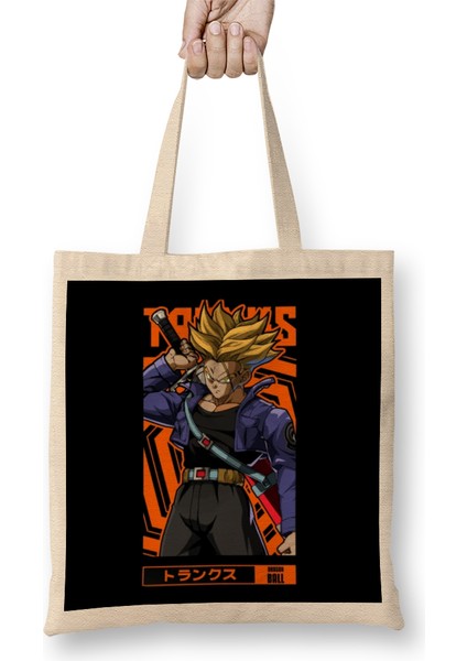 Trunks Dragon Ball Z Anime Otaku Bez Çanta Uzun Saplı