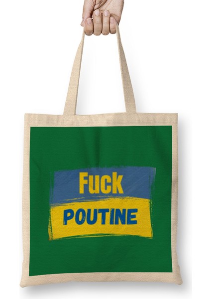 Free Ukraine War With Russia - Stay Strong Ukraine Flag 2022 Bez Çanta Uzun Saplı