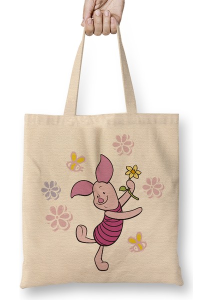 Winnie Pooh - Piglet 3 Bez Çanta Uzun Saplı