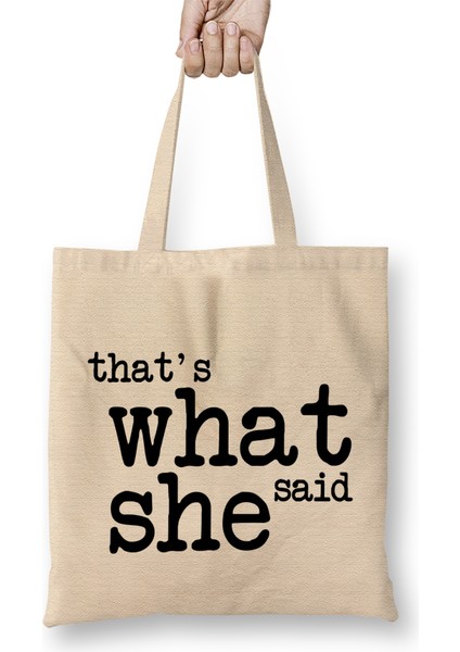 The Office That's What She Said 01 Bez Çanta Uzun Saplı
