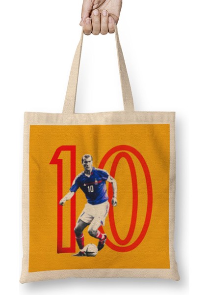 Zinedine Zidane 10 Bez Çanta Uzun Saplı