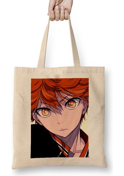 Haikyuu Shoyo Hinata 01 Bez Çanta Uzun Saplı
