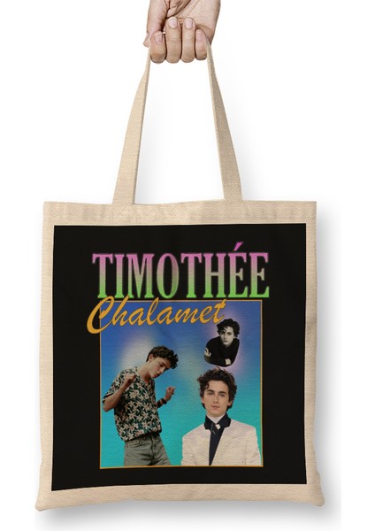 Timothee Chalamet Retro Tee Bez Çanta Uzun Saplı