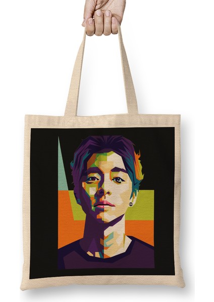 Gong Yoo Bez Çanta Uzun Saplı