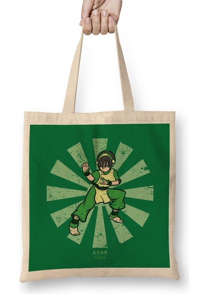 Avatar The Last Airbender Toph Retro Japanese Avatar Bez Çanta Uzun Saplı