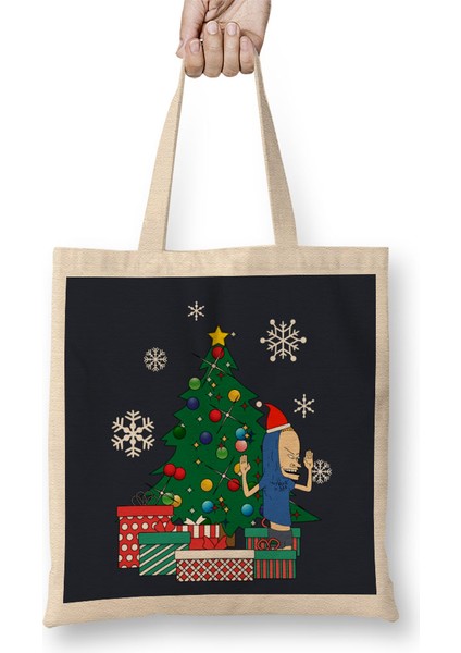 Cornholio Around The Christmas Tree Bez Çanta Uzun Saplı