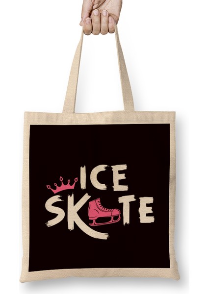 Ice Figure Skating Unicorn Ice Skates Skater Winter Sports Bez Çanta Uzun Saplı