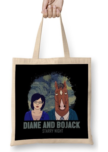 Bojack And Diane Starry Night Bez Çanta Uzun Saplı
