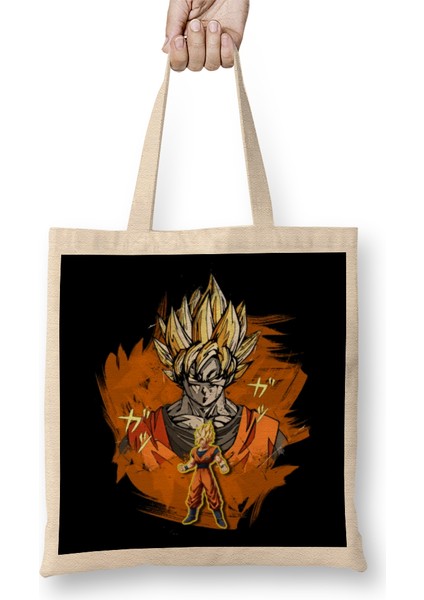 Goku Ssj Bez Çanta Uzun Saplı