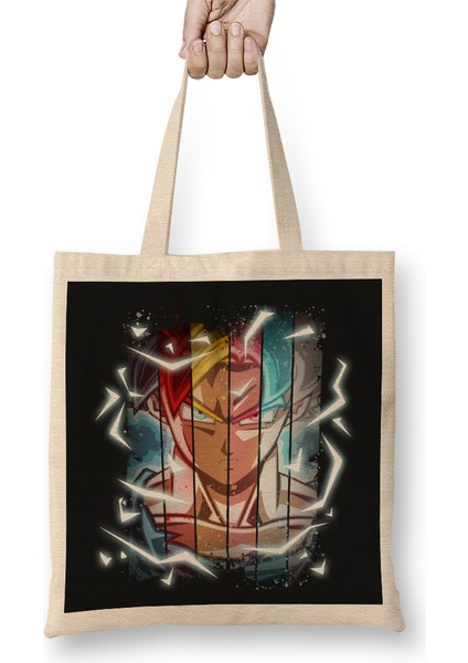 Goku Super Saiyan Much More Than A Saiyan Bez Çanta Uzun Saplı