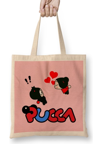 Pucca In Love With Garu 01 Bez Çanta Uzun Saplı