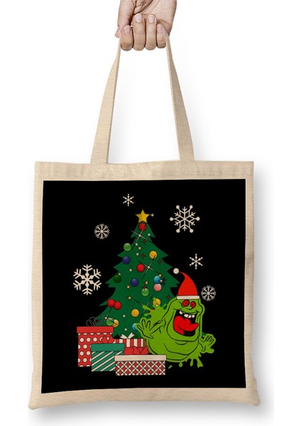 Slimer Around The Christmas Tree Bez Çanta Uzun Saplı