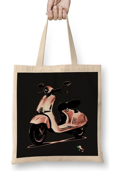 Vespa Girl Bez Çanta Uzun Saplı
