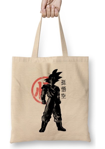 Our Saiyan Bez Çanta Uzun Saplı