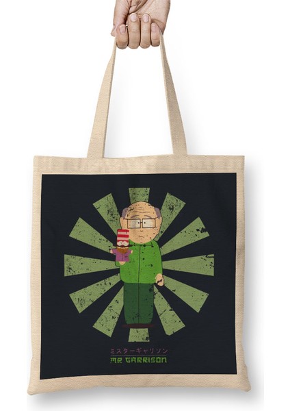 Mr Garrison Retro Japanese South Park Bez Çanta Uzun Saplı