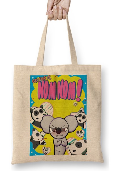Nom Nom We Bare Bears 014 Bez Çanta Uzun Saplı