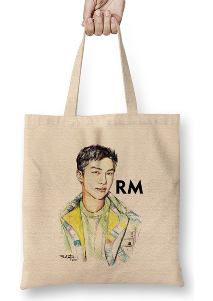 Bts Rm Bts Little Wishes 01 Bez Çanta Uzun Saplı