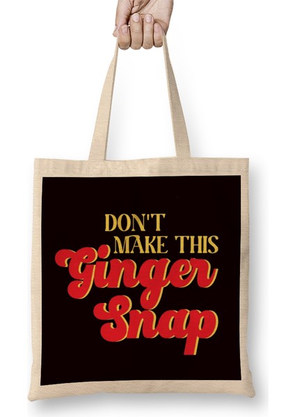 Don´t Make This Ginger Snap Redhead Christmas Cookies Bez Çanta Uzun Saplı