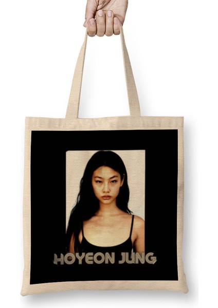 Hoyeon Jung 정호연 Bez Çanta Uzun Saplı