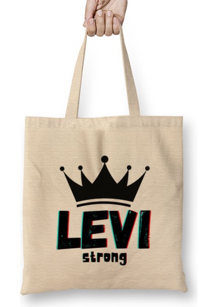 Levi-Name Personalized Custom - Vintage Retro Rainbow Style Design Gift Baby-Gift For Him Bez Çanta Uzun Saplı
