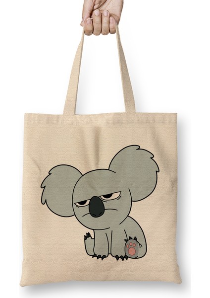 Nom Nom We Bare Bears Bez Çanta Uzun Saplı