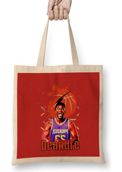 Deandre Ayton Vintage Art Legend Basketball Gift Bez Çanta Uzun Saplı