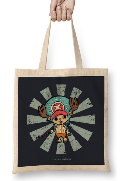 Tony Tony Chopper Retro Japanese One Piece Bez Çanta Uzun Saplı