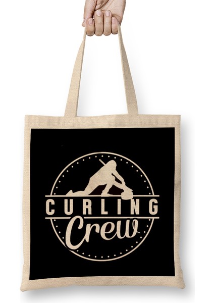 Curling Crew Team Coach Sweeping Stones Curling Player Bez Çanta Uzun Saplı
