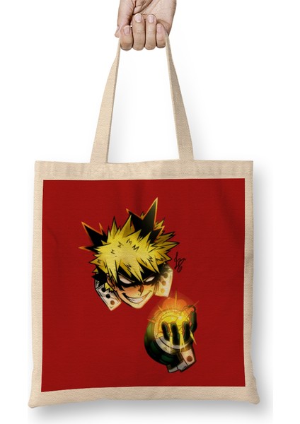 My Hero Academia Bakugou Faces Bez Çanta Uzun Saplı