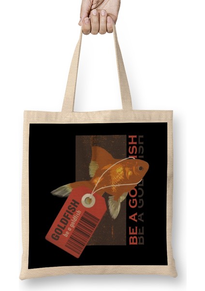Ted Lasso Be A Goldfish Retro Bez Çanta Uzun Saplı