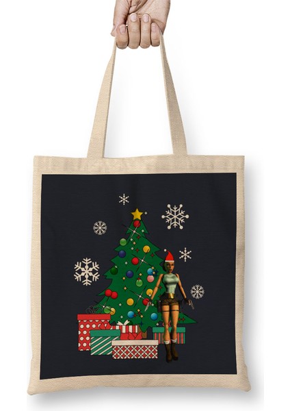 Lara Croft Around The Christmas Tree Bez Çanta Uzun Saplı