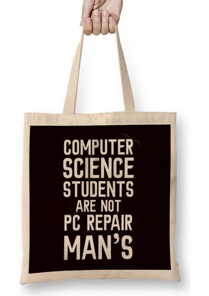 Computer Science Student Coder Developer Programmer Software-2 Bez Çanta Uzun Saplı