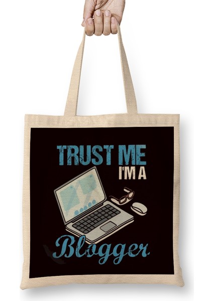 Trust Blogger Influencer Blogging Vlogging Story Influencer Bez Çanta Uzun Saplı