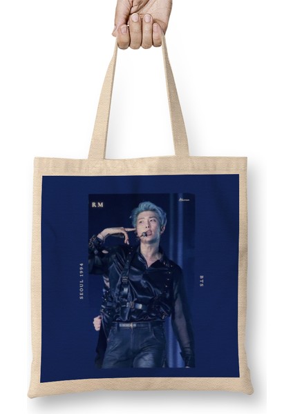 Bts Rm Kim Namjoon Dark Theme Bez Çanta Uzun Saplı