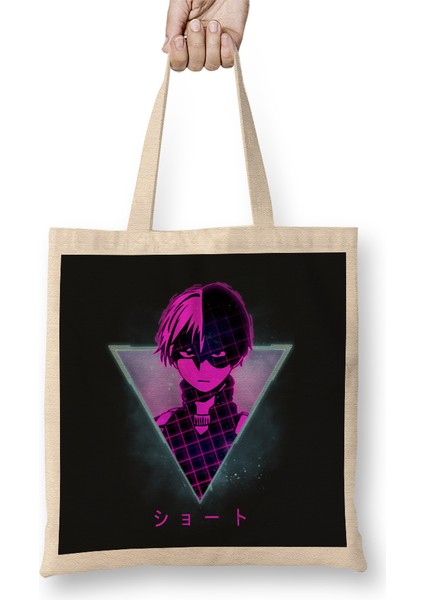 Shoto Todoroki Retro 80S My Hero Academia Bez Çanta Uzun Saplı
