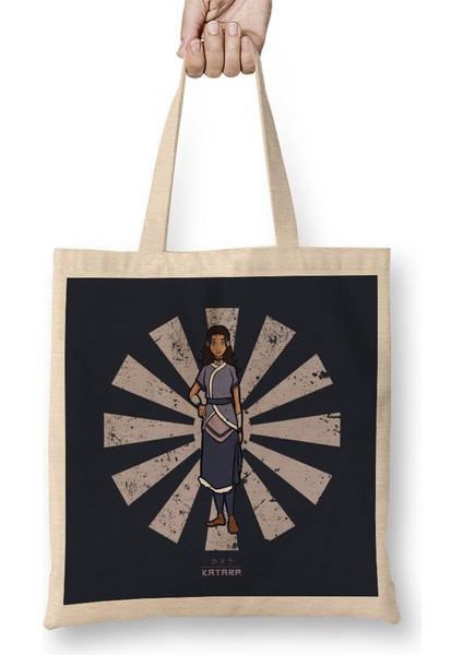 Avatar The Last Airbender Katara Retro Japanese Avatar Bez Çanta Uzun Saplı