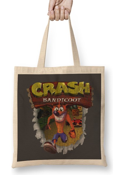 Crash Bandicoot Bez Çanta Uzun Saplı
