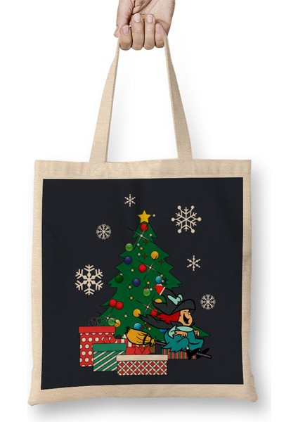Winsome Witch Around The Christmas Tree Bez Çanta Uzun Saplı