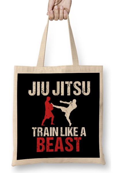 Train Like A Beast Bjj Jiu Jitsu Trainer & Coach Bez Çanta Uzun Saplı